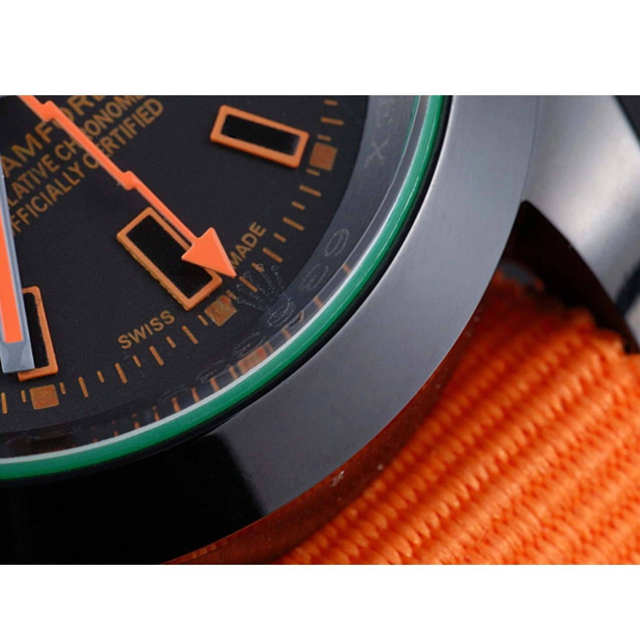 Good copy rolex watches Bamford Nylon Strap Rolex Milgauss Orange 622003 0817